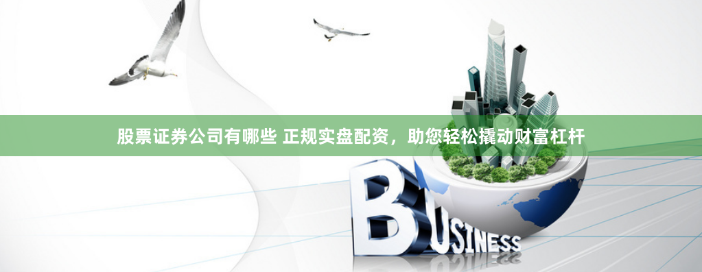 股票证券公司有哪些 正规实盘配资，助您轻松撬动财富杠杆